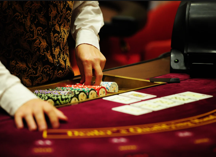 a man gambling