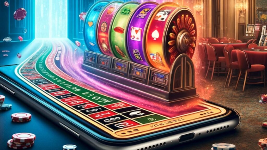 A phone with a Zone Online Casino